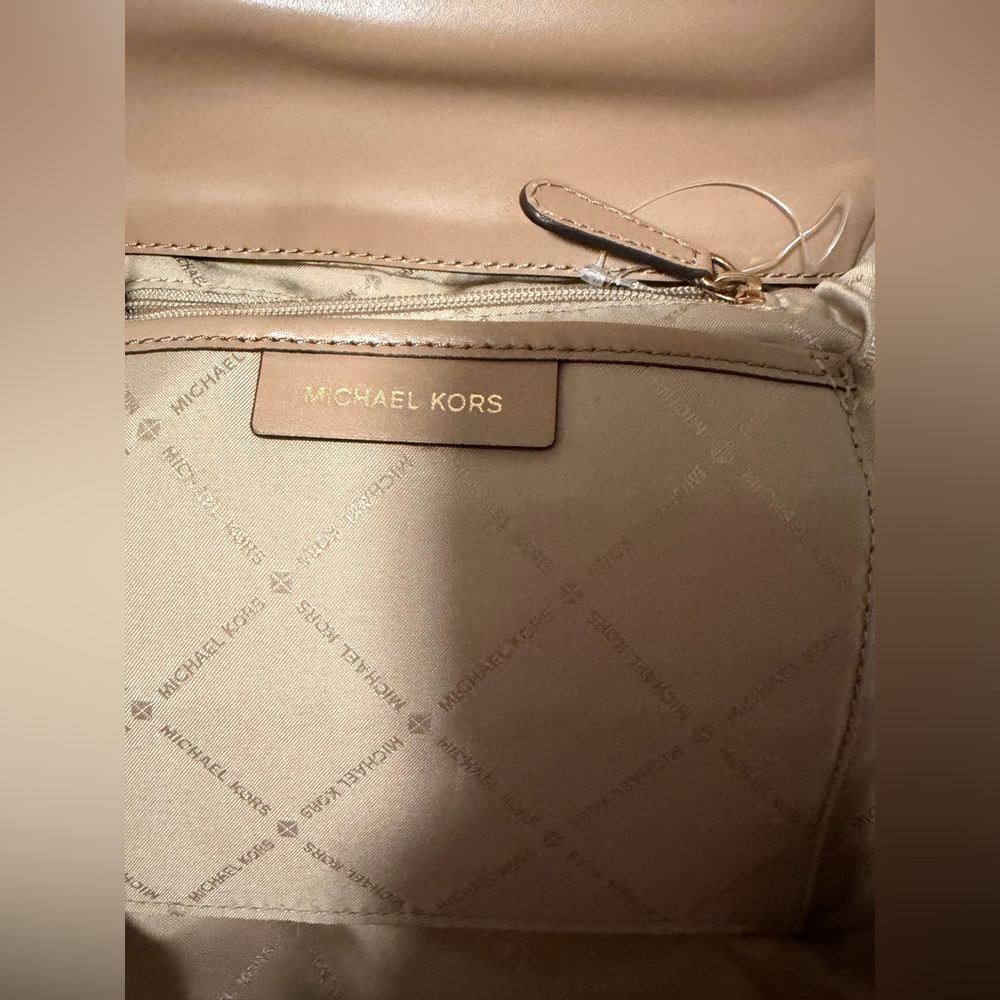 Michael Kors Brown Backpack with Gold Chain - Picture 8 of 13